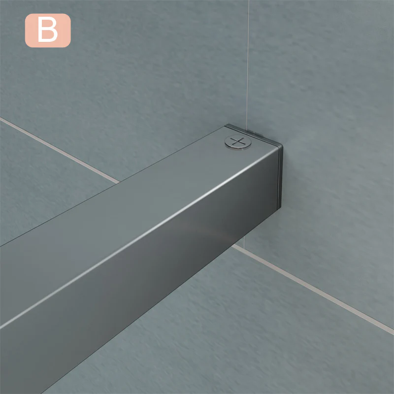 Aica Barra Stabilizzatrice Rinforzante Per Box Doccia Alluminio Cromato - Image 7