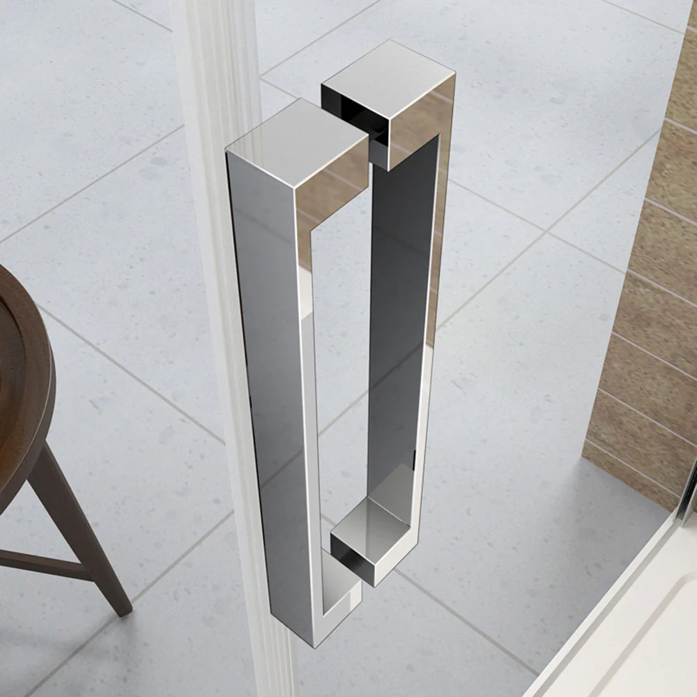 Aica 195 cm Porta Doccia Per Nicchia Anta Scorrevole Ingresso Laterale In Vetro 8 mm Temperato Trasparente Anticalcare - Image 5