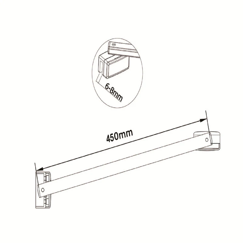 Aica 187cm Box Doccia Angolare Porta Battente Vetro 6 mm Temperato Anticalcare Telaio e Barra Stabilizzatrice Cromato Lucido varie dimensioni - Image 9
