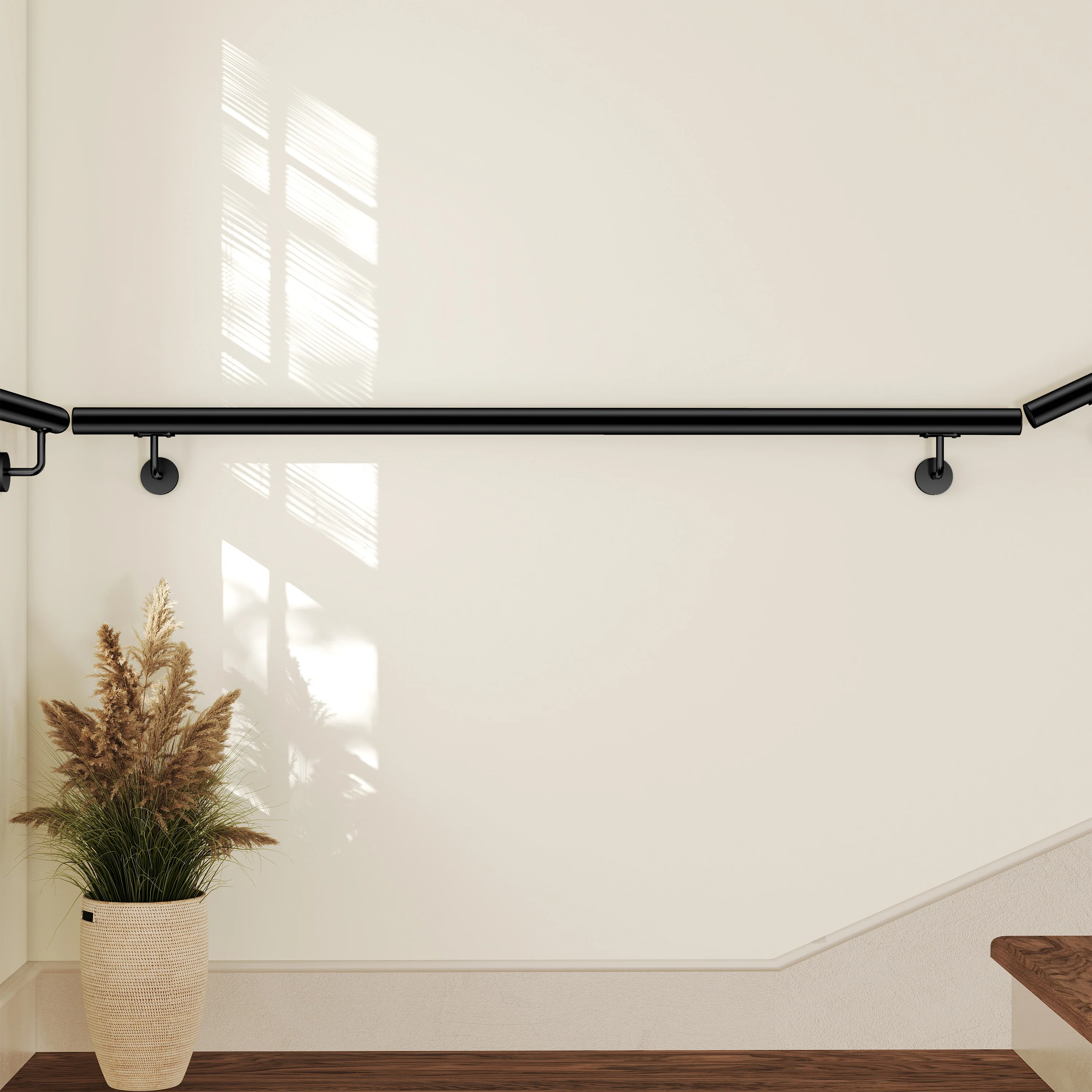 Corrimano Inox 304 nero opaco 80-100-120-150-180-200-220-240 cm per Scale Interne ed Esterne - Image 11