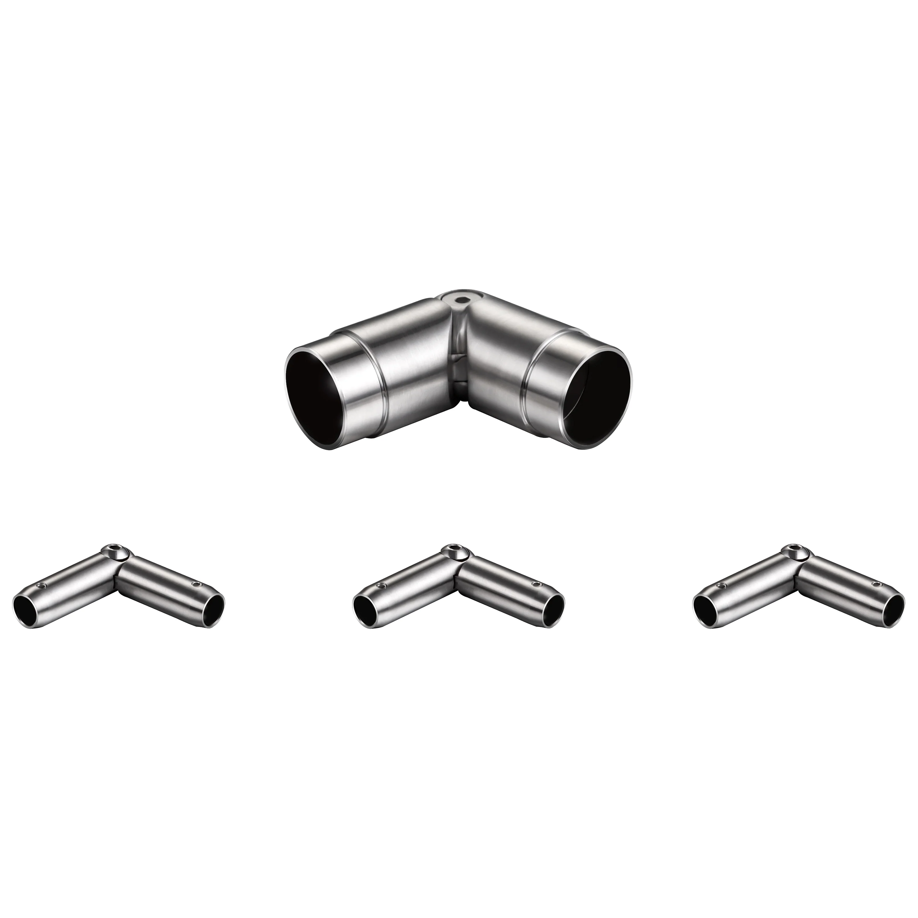 Kit Connettore Dritto/Angolo Regolabile per Ringhiere in Acciaio Inox 304 Diametro 42.4 mm Configuratore per Corrimano per Ringhiere a 3/5 Traversi - Image 13
